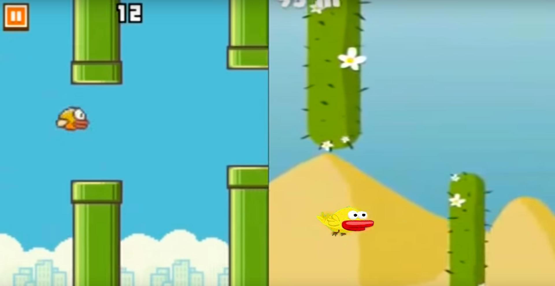 FlappyBird (2013) vs PiouPiou (2011)