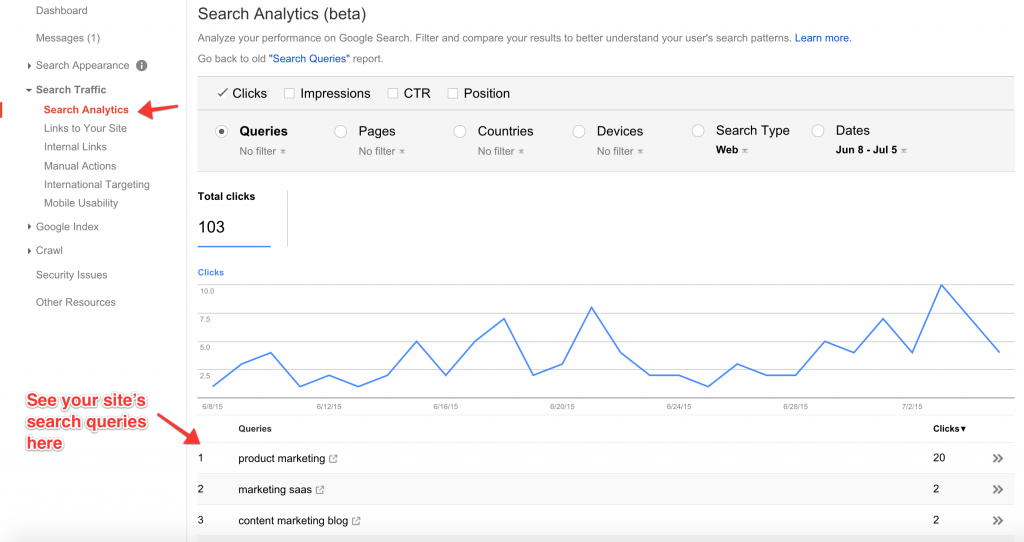 You can now find keyword data in Google Webmaster Tools